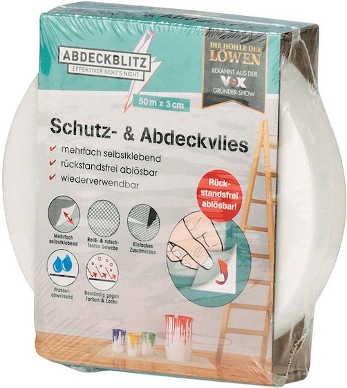 Abdeckblitz Schutz & Abdeckvlies, B 3 cm x L 50 m