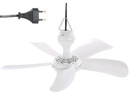 Mobiler Decken-Ventilator VT-141.D mit Aufhänger, 41 cm, 9 W / Deckenventilator